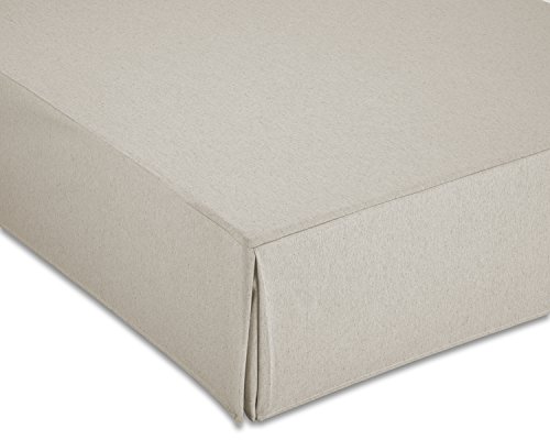 CARDENAL TEXTIL Glatt Canape Abdeckung, Polyester Baumwolle, Elfenbein, Bett 135 cm von CARDENAL TEXTIL