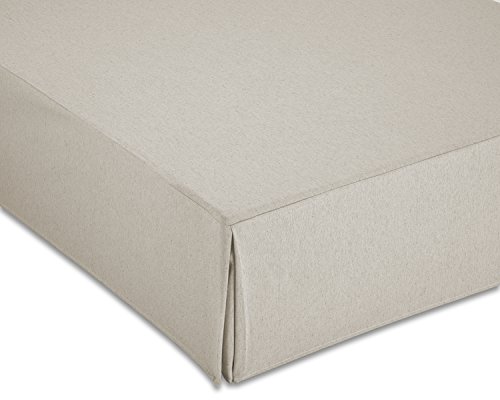 CARDENAL TEXTIL Glatt Canape-Abdeckung, Polyester Baumwolle, Elfenbein, Bett 90 cm von CARDENAL TEXTIL