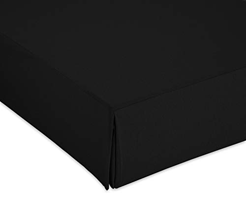 CARDENAL TEXTIL Glatt Canape Abdeckung, Polyester Baumwolle, Schwarz, Bett 180 cm von CARDENAL TEXTIL