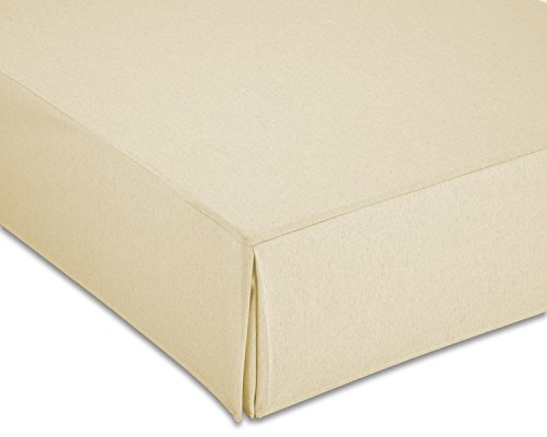 CARDENAL TEXTIL Glatt Canape-Abdeckung, Polyester Baumwolle, beige, Bett 150 cm von CARDENAL TEXTIL