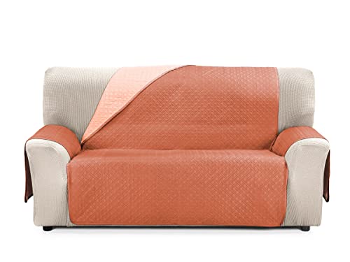 Cardenal Textil Rubin, zweifarbig, wendbar, Polyester, 3-Sitzer, Korallenrot von CARDENAL TEXTIL