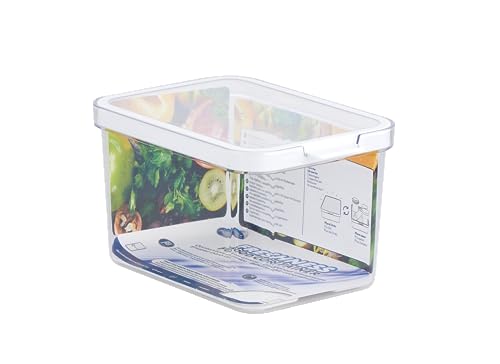 CARE + PROTECT Intelligenter Lebensmittelbehälter, perfekt stapelbar, Kühlschrank-Organizer, schützt Lebensmittel vor Feuchtigkeit, hält Lebensmittel länger frisch, 2,15 l von CARE + PROTECT