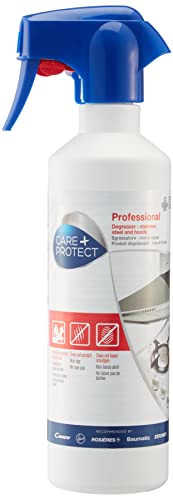 CARE+PROTECT – Fettlöser für Dunstabzugshaube und Edelstahl-Oberflächen / universell einsetzbar / mit Kratzschutz / Küchenreiniger / 500 ml von CARE + PROTECT