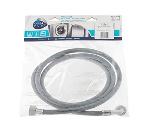 CARE+PROTECT – Fredda Wasserschlauch (WHI1052) für Waschmaschinen und Geschirrspülmaschinen / Universal / flexibler Schlauch mit einem Durchmesser von 10 x 15 mm / Kunststoff / Länge: 2,5 m von CARE + PROTECT