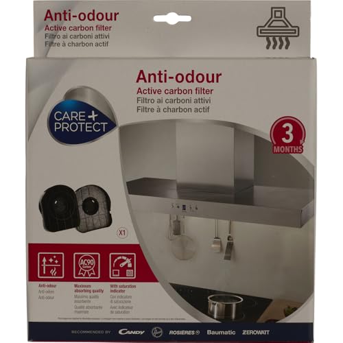 CARE+PROTECT – Kompatibler Aktivkohlefilter für Abzugshauben / Geruchsbeseitigung / maximale Absorption / mit Sättigungsanzeige / Universal / selbstlöschend / 208 x 180 x 48 mm, 390 g / Typ 200 von CARE + PROTECT
