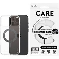 CARE by PanzerGlass® KICKSTAND Handy-Cover für Apple iPhone 16 Pro Max schwarz von CARE by PanzerGlass®