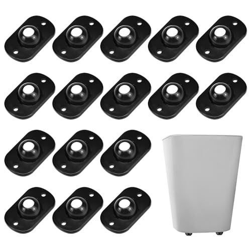 CAREDGO 16 Stück Mini Rollen für Möbel, Möbelkugelrollen, 360 Grad Kugelrollen für Möbel, Selbstklebendes Starkes Rollenrad, Möbelrollen Selbstklebend, Kugelrollen Mini, Mülleimer Kugelrolle Rollen von CAREDGO