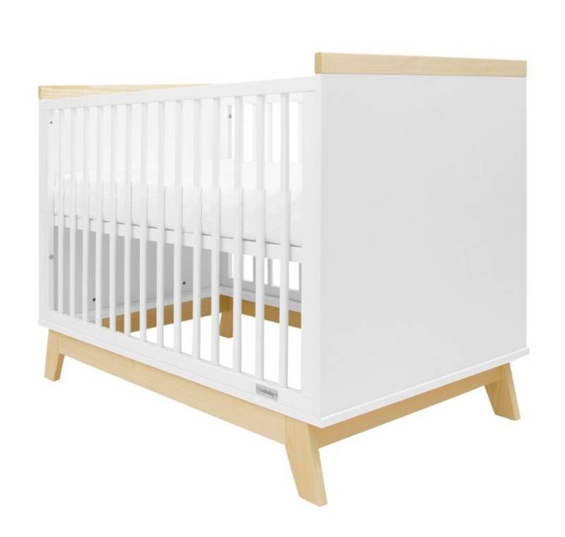 CARERO Baby-Reisebett Neu Baby MARCUS 120x60 cm weiß/naturfarben von CARERO