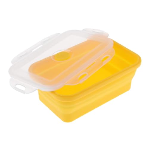 800 ml gelbe Faltschüssel – rechteckige Salat- und Servierschüssel für den Auenbereich von CARESHINE
