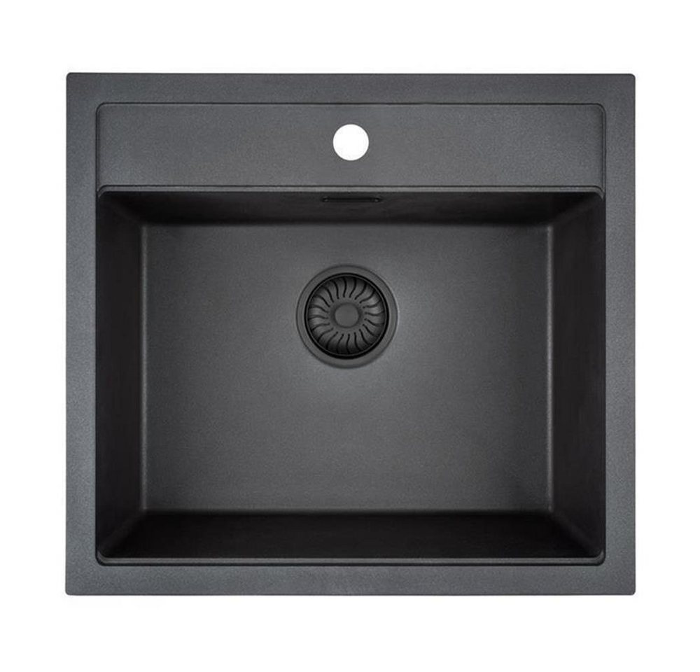 CARESSI Granitspüle Caressi Einbauspüle Black und White Line CAGR50KR-TU 56 x 51 cm, 0/0 cm CARESSI Granitspüle Caressi Einbauspüle Black und White Line CAGR50KR-TU 56 x 51 cm, 0/0 cm von CARESSI