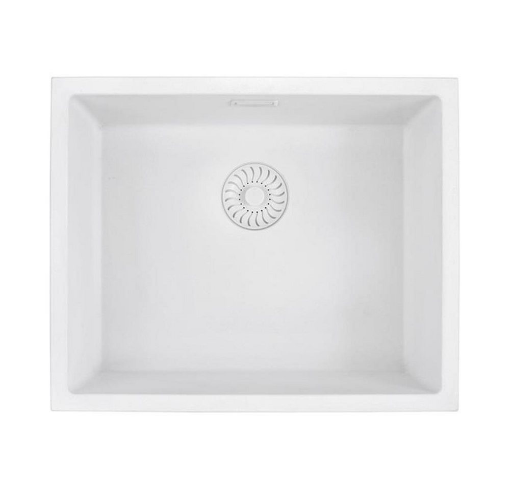 CARESSI Granitspüle Caressi Einbauspüle White Line CAGRPP50WH-TU 55 x 45 cm, 0/0 cm CARESSI Granitspüle Caressi Einbauspüle White Line CAGRPP50WH-TU 55 x 45 cm, 0/0 cm von CARESSI