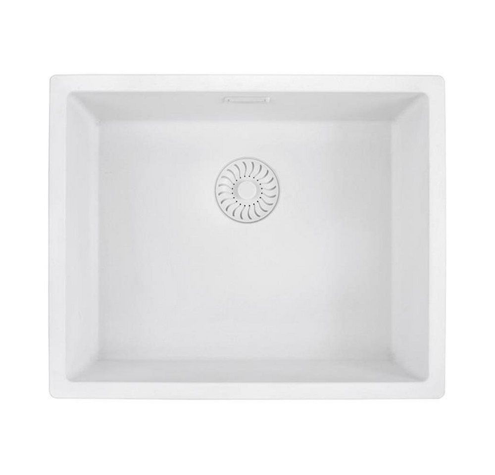 CARESSI Granitspüle Caressi White Line CAGRPP50WH-FL 54 x 44 cm flächenbündig einbaubar, 0/0 cm CARESSI Granitspüle Caressi White Line CAGRPP50WH-FL 54 x 44 cm flächenbündig einbaubar, 0/0 cm von CARESSI