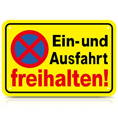 Einfahrt Ausfahrt Freihalten Schilder Metall Aluminium, Parken Verboten Schild Eingang Freihalten Auch Gegenüber, CARGEN Warnschilder Verbotsschilder Zufahrt Freihalten 300X200 mm Einfahrt Ausfahrt Freihalten Schilder Metall Aluminium, Parken Verboten Schild Eingang Freihalten Auch Gegenüber, CARGEN Warnschilder Verbotsschilder Zufahrt Freihalten 300X200 mm von CARGEN