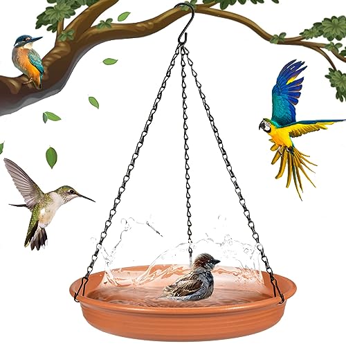 Hängende Vogeltränke Hängende Vogelfutterstation - CARGEN Garten Vogeltränke Tablett Wildlife Feeder Teller Wasserschale oder Wasserschale für Draußen Garten Terrasse Dekoration von CARGEN