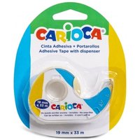 Carioca Blister 1 Rollenhalter + transparentes Klebeband - nicht vergilbend mit der Zeit - ideal für Papier und Karton - Farbe varios Carioca Blister 1 Rollenhalter + transparentes Klebeband - nicht vergilbend mit der Zeit - ideal für Papier und Karton - Farbe varios von CARIOCA