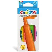 Carioca memory pack de 4 Textmarker - abgeschrägte Spitze de 5mm - glänzend und abwaschbar - Tinte auf Wasserbasis - Farbe verschiedene Carioca memory pack de 4 Textmarker - abgeschrägte Spitze de 5mm - glänzend und abwaschbar - Tinte auf Wasserbasis - Farbe verschiedene von CARIOCA