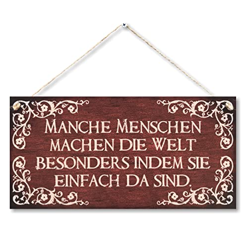 CARISPIBET Manche Menschen Heimdeko dekoratives Schild Hausschmuck Dekoschild Wohnkultur Wanddekoration Wandkunst 15 x 30 cm von CARISPIBET