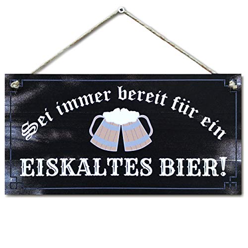 CARISPIBET Sei immer bereit | Haushalt Deko Grillparty Küche Bar Schilder 6x12'' von CARISPIBET