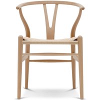 Stuhl CH24 Wishbone Chair Buche geölt Geflecht natur von CARL HANSEN & SØN