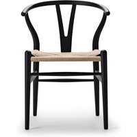 Stuhl CH24 Wishbone Chair soft black von CARL HANSEN & SØN