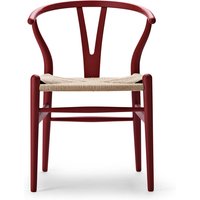 Stuhl CH24 Wishbone Chair soft red von CARL HANSEN & SØN