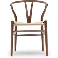 Stuhl CH24 Wishbone Chair Walnuss geölt Geflecht natur von CARL HANSEN & SØN