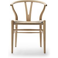 Stuhl CH24 Wishbone Chair geseift Eiche/Geflecht natur von CARL HANSEN & SØN
