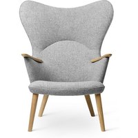 Stuhl Loungechair CH78 Eiche geseift grau von CARL HANSEN & SØN