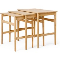 Beistelltisch CH004 3-teilig Eiche geölt von CARL HANSEN & SØN