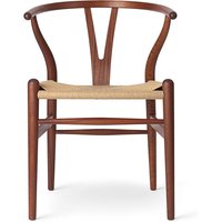 Stuhl CH24 Wishbone Chair Mahagoni geölt Geflecht natur von CARL HANSEN & SØN