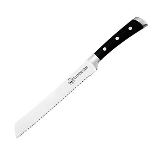 Carl Schmidt Sohn 037932 Herne Brotmesser 23 cm, 18/10 Edelstahl, schwarz, 26 x 11.3 x 1.4 cm von Carl Schmidt Sohn