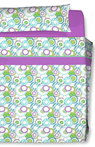CARLA RUBINI Flash Bettwäsche Modern Bett 150 cm Lila und grün CARLA RUBINI Flash Bettwäsche Modern Bett 150 cm Lila und grün von CARLA RUBINI