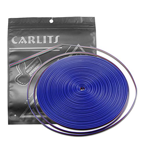 CARLITS 22 AWG 4 Poliger 20M Verlängerungs Kabel Draht 22 Gauge 12V 4x0.32mm² für RGB LED Streifen 5050 3528 CARLITS 22 AWG 4 Poliger 20M Verlängerungs Kabel Draht 22 Gauge 12V 4x0.32mm² für RGB LED Streifen 5050 3528 von CARLITS