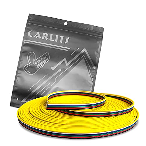 CARLITS 22AWG 6 Adriges 6x0.3mm² 20m Verlängerungskabel Draht RGBWW Verzinnte Kupferlitze für 6 Farben RGBCCT LED Strip Lights 3528 5050 CARLITS 22AWG 6 Adriges 6x0.3mm² 20m Verlängerungskabel Draht RGBWW Verzinnte Kupferlitze für 6 Farben RGBCCT LED Strip Lights 3528 5050 von CARLITS