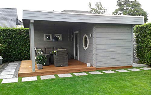 Saunahaus Cubus-70 Royal, 70 mm Wandstärke (411 x 549 cm) von CARLSSON