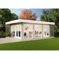 Alpholz Gardenlounge Viva b Gartenhaus aus Holz, Holzhaus mit 44 mm Wandstärke inklusive Terrasse, Blockbohlenhaus mit Montagematerial Alpholz Gardenlounge Viva b Gartenhaus aus Holz, Holzhaus mit 44 mm Wandstärke inklusive Terrasse, Blockbohlenhaus mit Montagematerial von CARLSSON