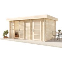 Alpholz Gartenhaus Modern-E Gartenhaus aus Holz, Holzhaus mit 28 mm Wandstärke, Blockbohlenhaus mit Montagematerial Alpholz Gartenhaus Modern-E Gartenhaus aus Holz, Holzhaus mit 28 mm Wandstärke, Blockbohlenhaus mit Montagematerial von CARLSSON