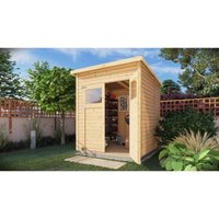 Alpholz Gerätehaus Mollie Gerätehaus aus Holz, Geräteschrank mit 14 mm Wandstärke, Gartenhaus mit Montagematerial von CARLSSON