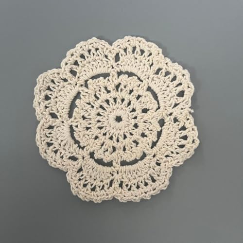 16 x böhmische Blumen-Baumwoll-Untersetzer für Couchtisch, handgefertigte Retro-Untersetzer, geeignet für Restaurants (1 Stück) von CARMOTTER