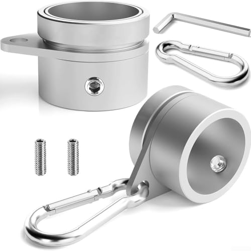 2 Stück Fahnenmast-Ringe, Anti-Wrap-Fahnenmast-Clips und Drehring, Aluminium-Legierung, drehbare Klappenbefestigungsringe Clip 2 Stück Fahnenmast-Ringe, Anti-Wrap-Fahnenmast-Clips und Drehring, Aluminium-Legierung, drehbare Klappenbefestigungsringe Clip von CARMOTTER