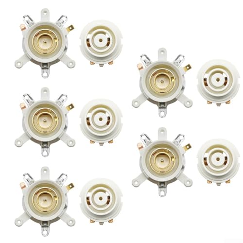 5er Set Elektrische Wasserkocher Thermostat-Anschlusskupplung mit oberer und unterer Basis für zuverlässige Heizung und Temperaturregulierung (5) von CARMOTTER