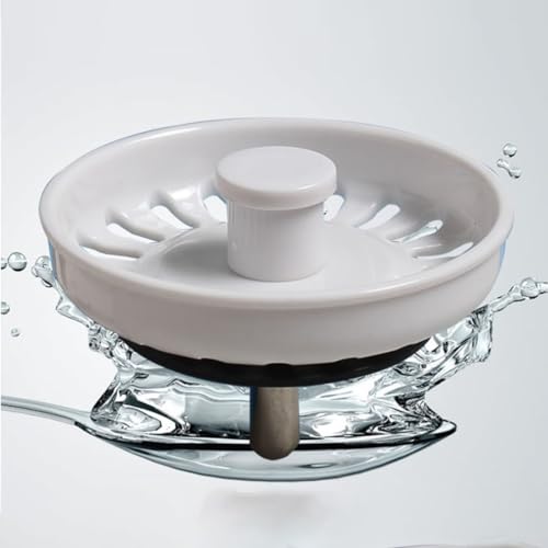 74 mm Küchenspüle-Kollektion, Edelstahl und PVC, Küchenspüle, Korb-Sieb, Abfluss-Sammler (3 Stück) von CARMOTTER