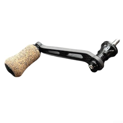 Angelrolle mit einem Griff, Kohlefaser, einarmig, 70 mm, für Ultegra, für Sahara, für Mirravel (schwarz) von CARMOTTER