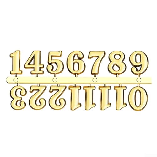 Anpassbare Wanduhr-Teile DIY Uhr Zahlen römische Ziffern in mehreren Farben (Gold Arabisch) von CARMOTTER