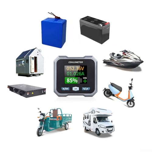 BL140F Batteriemonitor mit Shunt, robuste Konstruktion mit robusten Steckern (Spiegelhalterung) von CARMOTTER