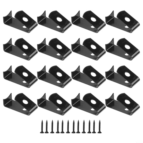 Blumentopfaufhänger aus Metall, 12 Stück, mit Schrauben, um Ihre Heimdekoration mit vertikalen Pflanzen zu verschönern (schwarz) von CARMOTTER