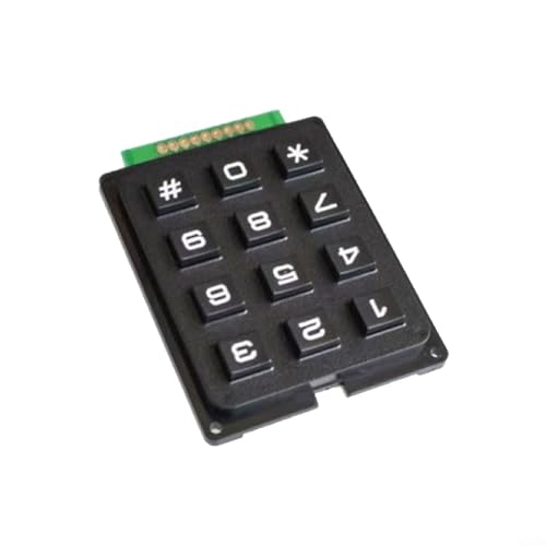 CARMOTTER 4 x 4 Tastaturmodul mit 16 Tasten, perfekt für Robotik und DIY-Projekte (3 x 4) von CARMOTTER