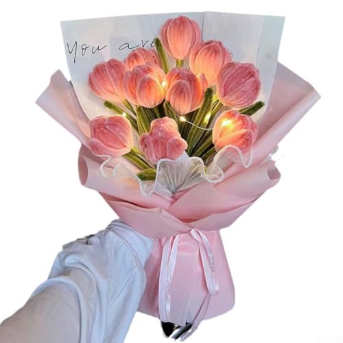 DIY Tulpenstrauß Bastelset für besondere Anlässe und personalisierte Dekorationen (A Blue) von CARMOTTER