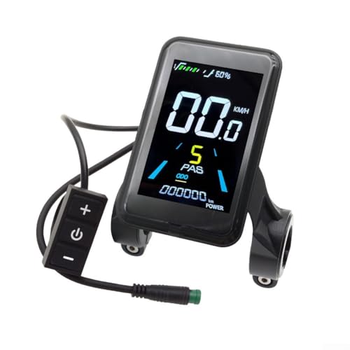 Ebike LCD-Anzeige-Messgerät, X3 5-poliger wasserdichter Stecker, E-Bike-Computer, für 24 V, 36 V, 48 V Elektrofahrrad, Farbe Ebike LCD-Anzeige-Messgerät, X3 5-poliger wasserdichter Stecker, E-Bike-Computer, für 24 V, 36 V, 48 V Elektrofahrrad, Farbe von CARMOTTER