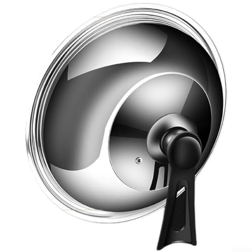 Edelstahl-Topfdeckel mit gehärtetem Glas zur Überwachung des Kochfortschritts Design, hitzebeständig, sichere Kantenversiegelung, kompatibel mit mehreren Topfgrößen (40 cm) von CARMOTTER